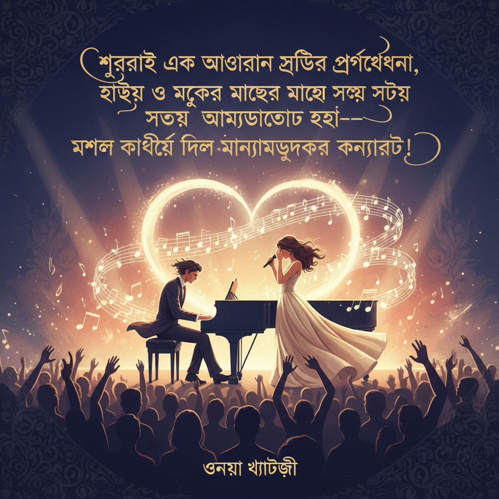 শুরুতেই এক অসাধারণ সঙ্গীত পরিবেশনা, হৃদয় ও মুখের মাঝে লুকানো সত্য উন্মোচিত হলো—মঞ্চ কাঁপিয়ে দিল সেই মনোমুগ্ধকর কনসার্ট!